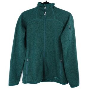 Eddie Bauer Green Fleece Zip Up